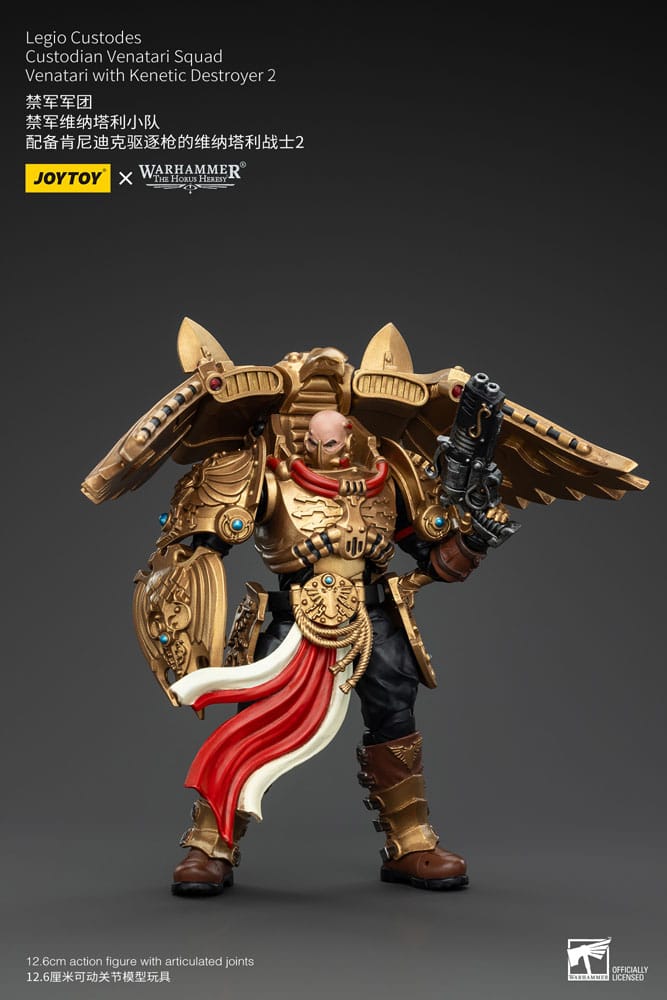 Warhammer The Horus Heresy Figura 1/18 Legio Custodes Custodian Venatari Squad Venatari With Kenetic Destroyer 2 13 cm