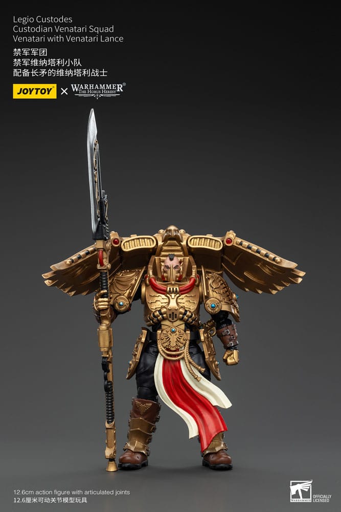 Warhammer The Horus Heresy Figura 1/18 Legio Custodes Custodian Venatari Squad Venatari with Venatari Lance 13 cm Frikytopia