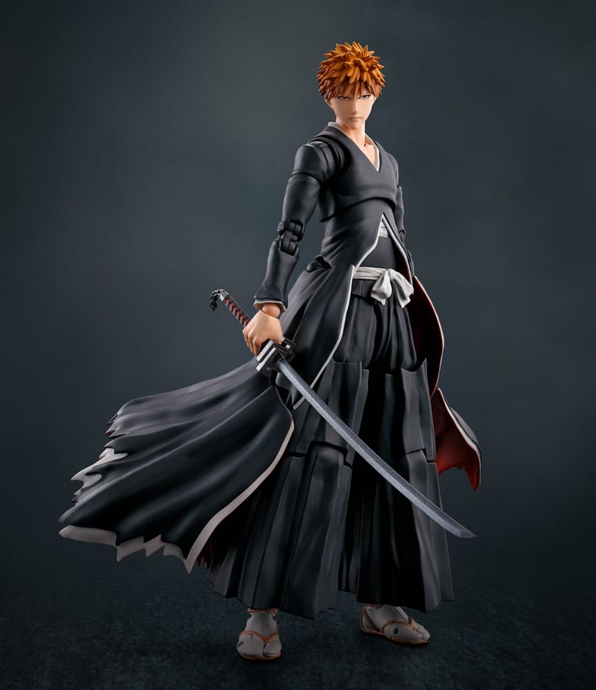 Ichigo kurosaki - getsugatensho - figura 15 -5 cm bleach sh figuarts