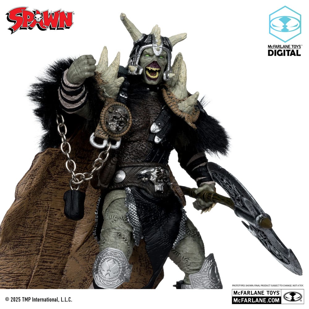 Spawn Figura Bloodaxe con Caballo (Spawn: The Dark Ages) (McFarlane Toys 30th Anniversary) (Gold Label) 18 cm
