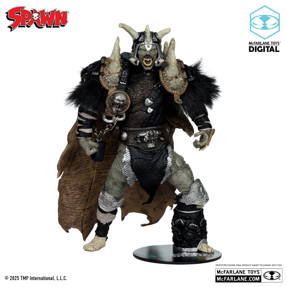 Spawn Figura Bloodaxe con Caballo (Spawn: The Dark Ages) (McFarlane Toys 30th Anniversary) (Gold Label) 18 cm