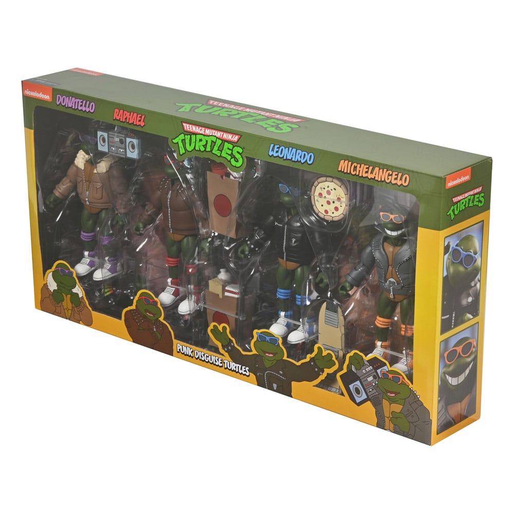 Tortugas Ninja (Cartoon) Figuras Paquete de 4 Punk Turtles 18 cm