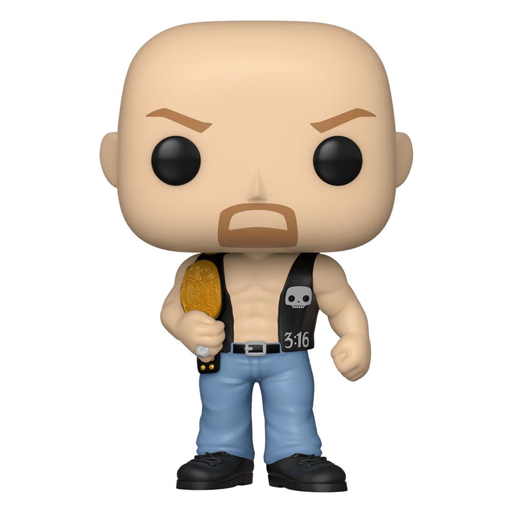 WWE POP! Vinyl Figura SC Steve Austin w/Belt 9 cm Frikytopia