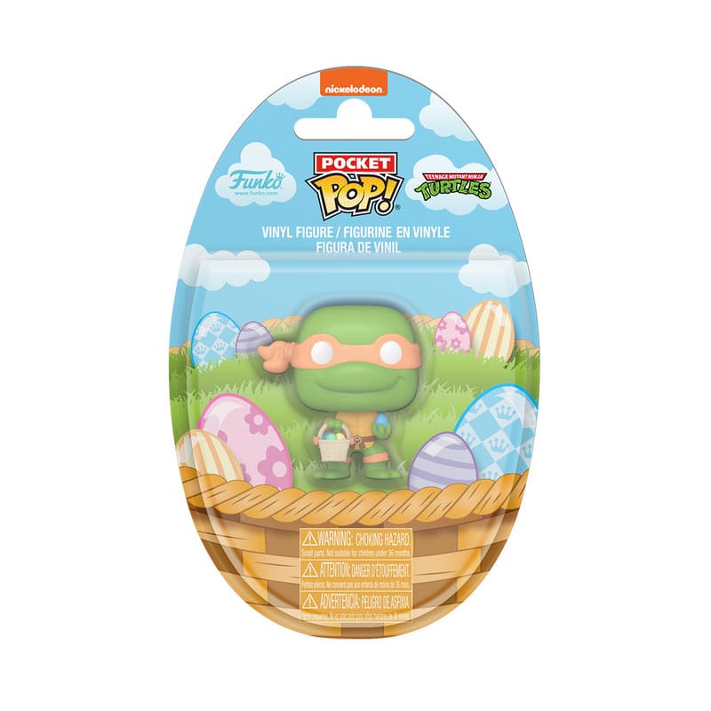 Funko Pop! Tortugas Ninja Pocket Vinyl Easter Easter Michelangelo Expositor (16 — TORTUGAS NINJA