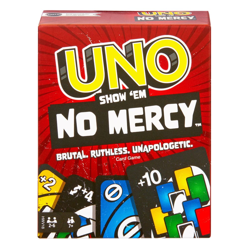 UNO Juego de Cartas No Mercy Frikytopia
