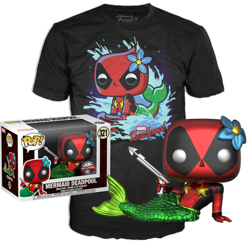 Set Figura POP Tee DC Comics Harley Quinn Talla XL