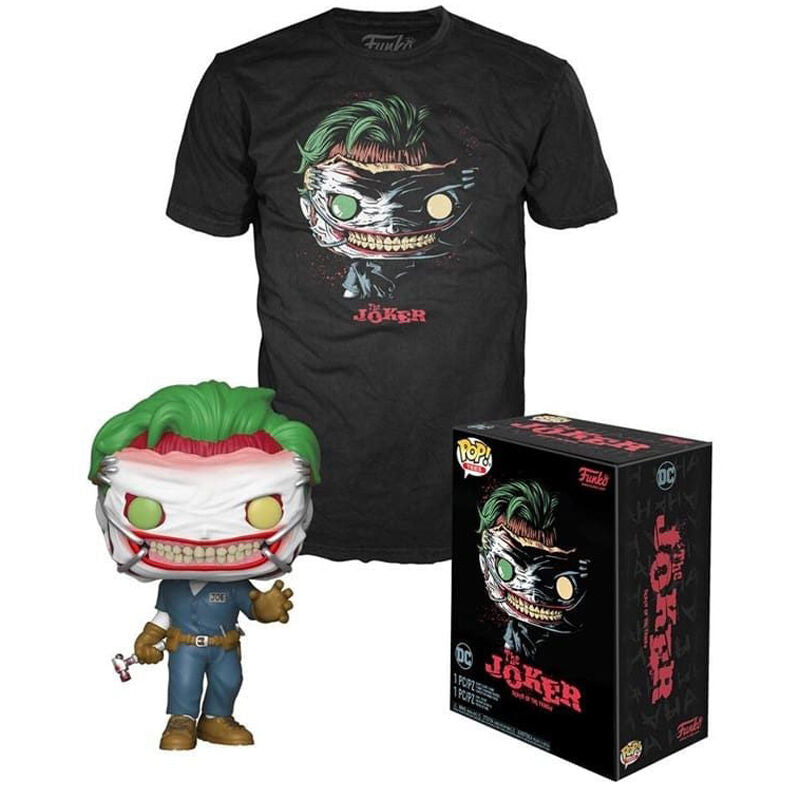 Set Figura POP Tee DC Comics The Joker Exclusive Talla M Frikytopia