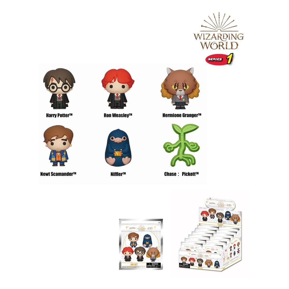 Wizarding World Imáns 3D Series 1 Expositor (12)