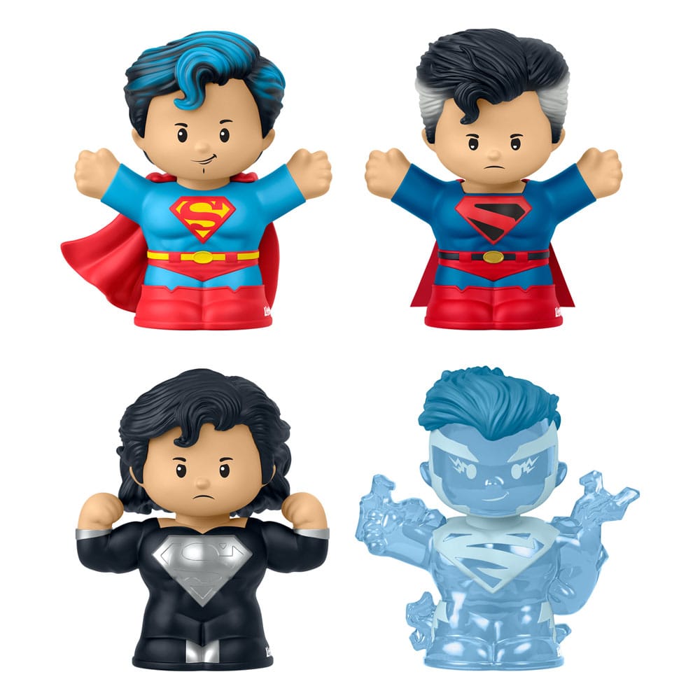 DC Comics Pack de 4 Minifiguras Fisher-Price Little People Collector Superman: Through the Ages 7 cm Frikytopia