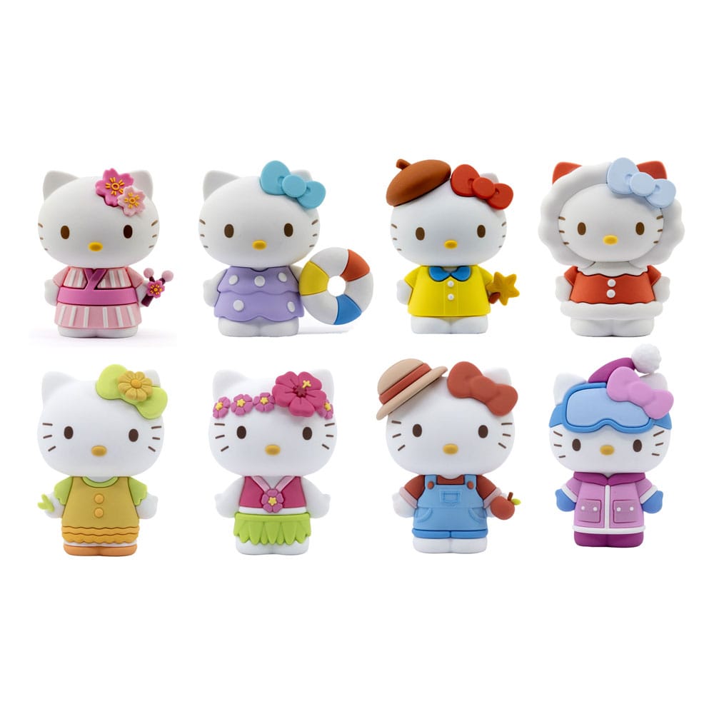 Sanrio Figuras Mini Mini-Doll Four Seasons Series Hello Kitty 7 cm Expositor (12)