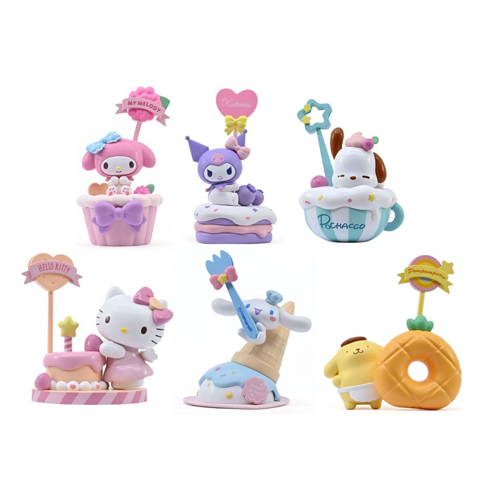 Sanrio Figuras mini Memo Stand Party Time Series Hello Kitty and Friends 7 cm Expositor (12) Frikytopia