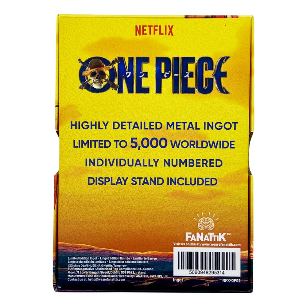 One Piece Lingote Luffy Wanted Poster Limited Edition