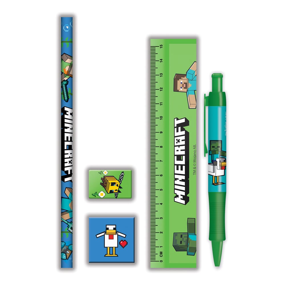 Minecraft Juego de 5 Piezas para Escribir