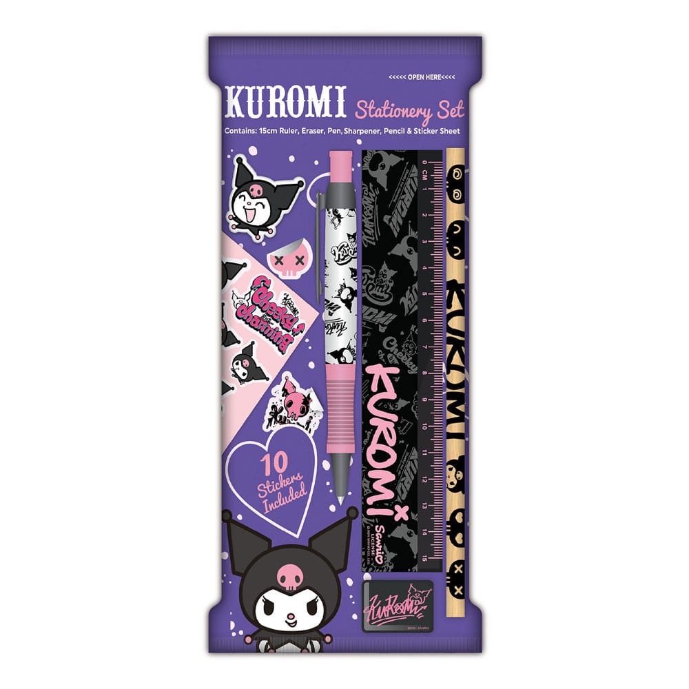Sanrio pack de 6 Set de Escritura Kuromi Frikytopia