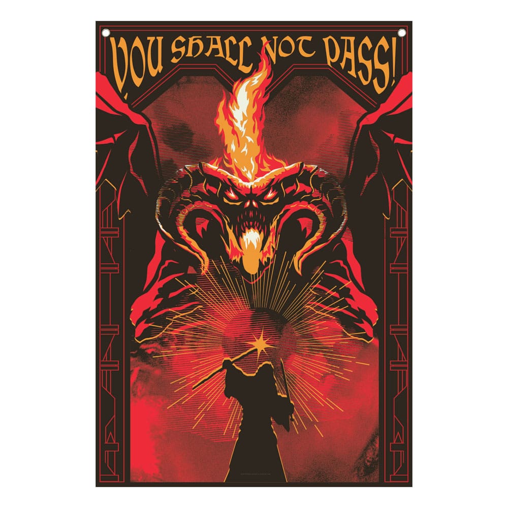 El Señor de los Anillos Bandera You shall not pass! 125 x 85 cm Frikytopia