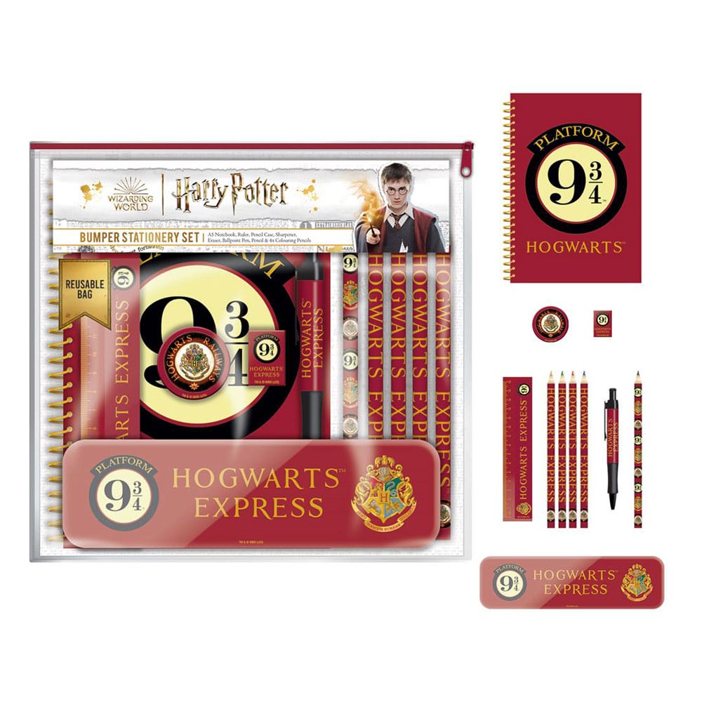 Harry Potter Juego de 11 Piezas para Escribir Andén Nueve y Tres Cuartos