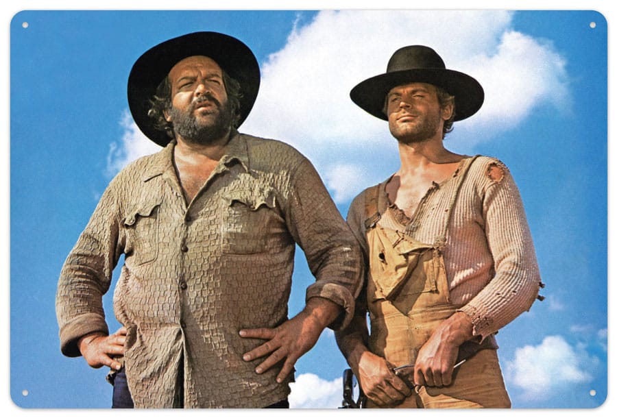 Bud Spencer & Terence Hill Placa de Chapa Blue Sky 20 x 30 cm Frikytopia