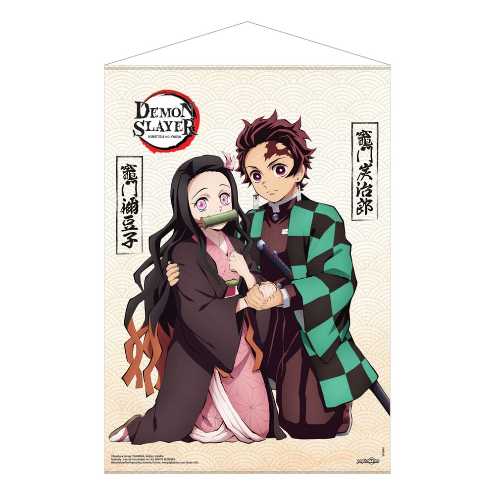 Demon Slayer: Kimetsu no Yaiba Póster Tela Tanjiro & Nezuko Kamado 50 x 70 cm Frikytopia