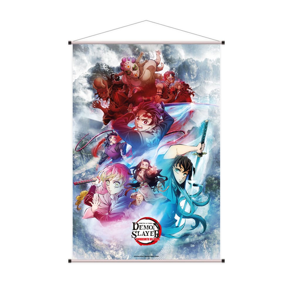 Demon Slayer Póster Tela Swordsmith Village Arc Ver. A 60 x 90 cm Frikytopia