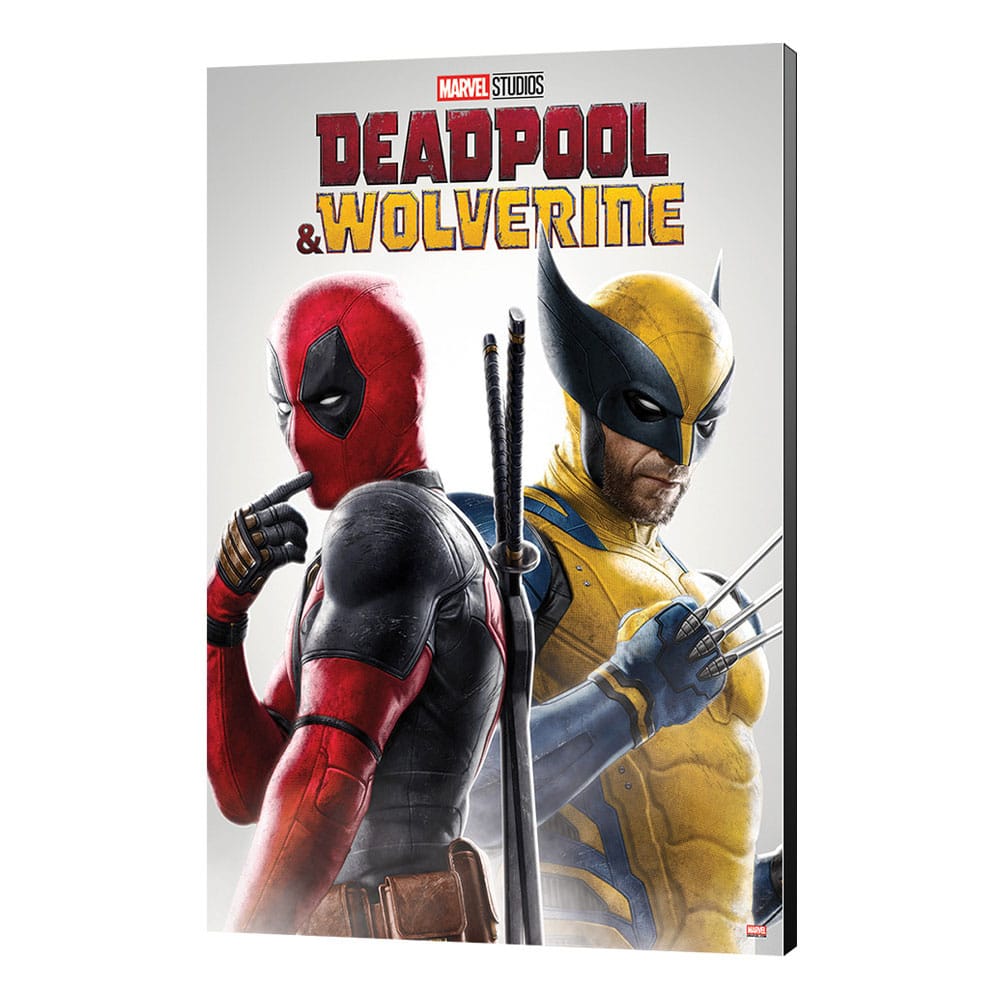 Marvel Póster de Madera Deadpool & Wolverine 02 Best Friends 35 x 50 cm