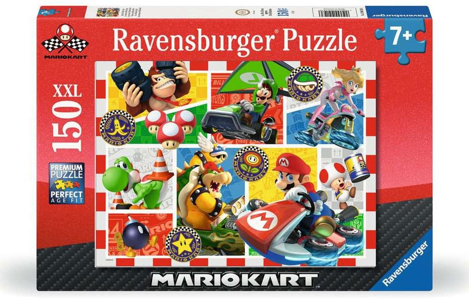 Super Mario Puzzle para niños XXL Fun with Mario Kart (150 piezas) Frikytopia