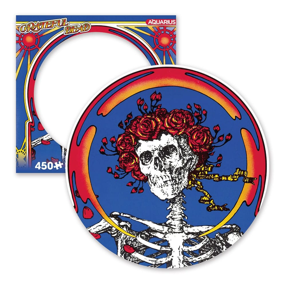Grateful Dead: Skull & Roses 450 Piece Picture Disc Jigsaw Puzzle Frikytopia