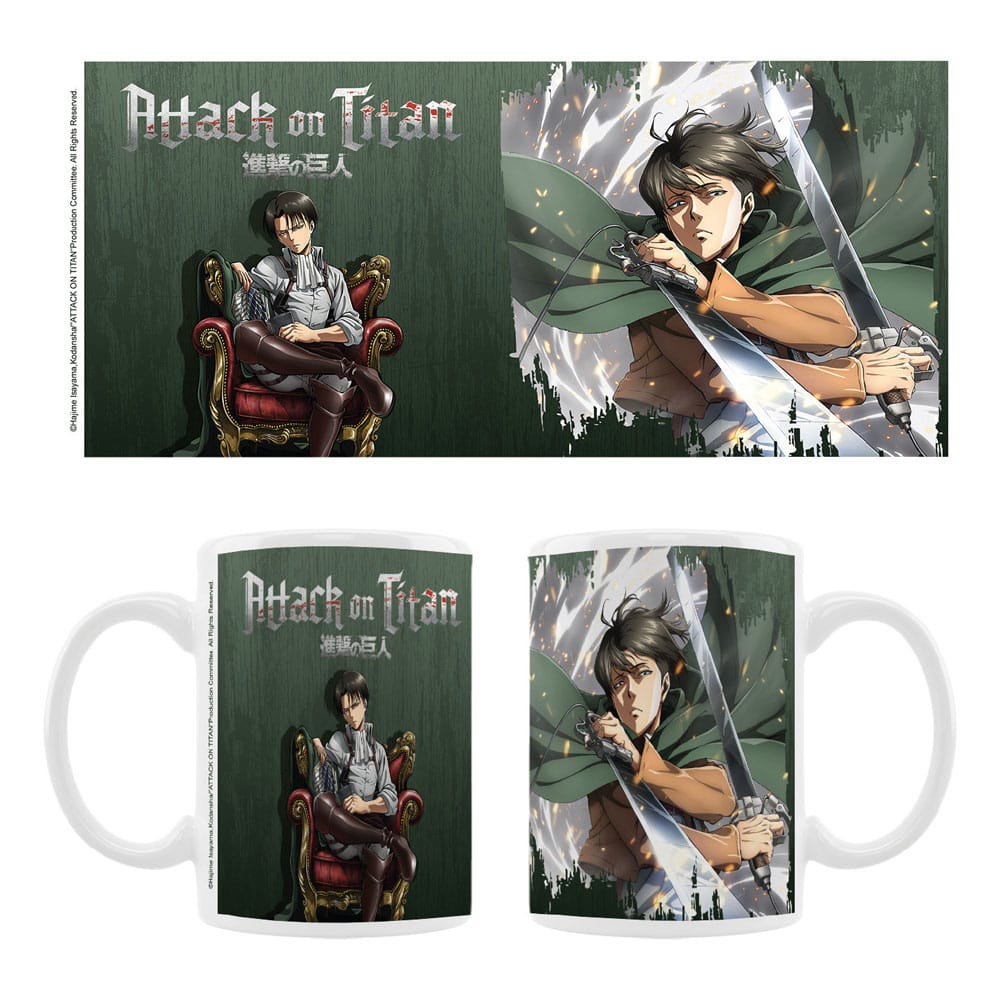 Attack On Titan Taza Cerámica Levi