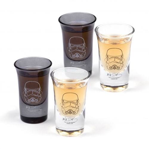 Original Stormtrooper Pack de 4 Vasos de Chupitos Frikytopia