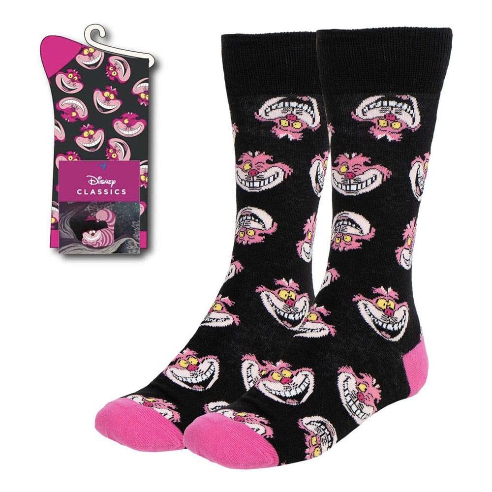 Disney calcetines Alicia en el Pais de las Maravillas Gato de Cheshire Faces 36-43