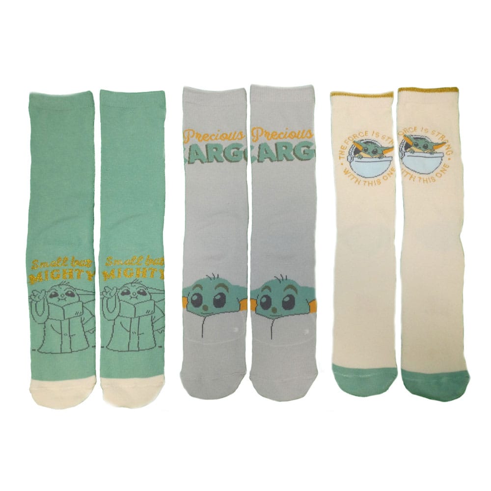 Star Wars The Mandalorian Pack de 3 Calcetines Grogu L-XL