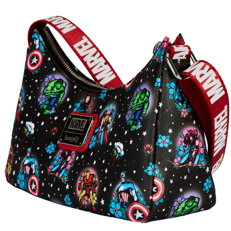 Bolso loungefly funko marvel avengers tattoo shoulder bag