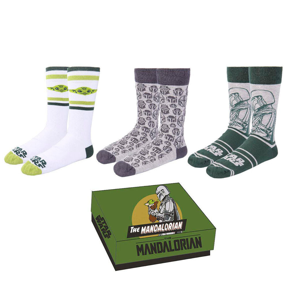 Set 3 Calcetines Mandalorian Star Wars Frikytopia