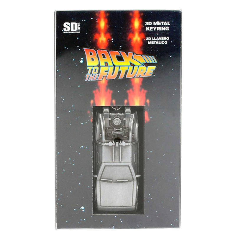 Llavero 3D metal Delorean Regreso al Futuro Frikytopia