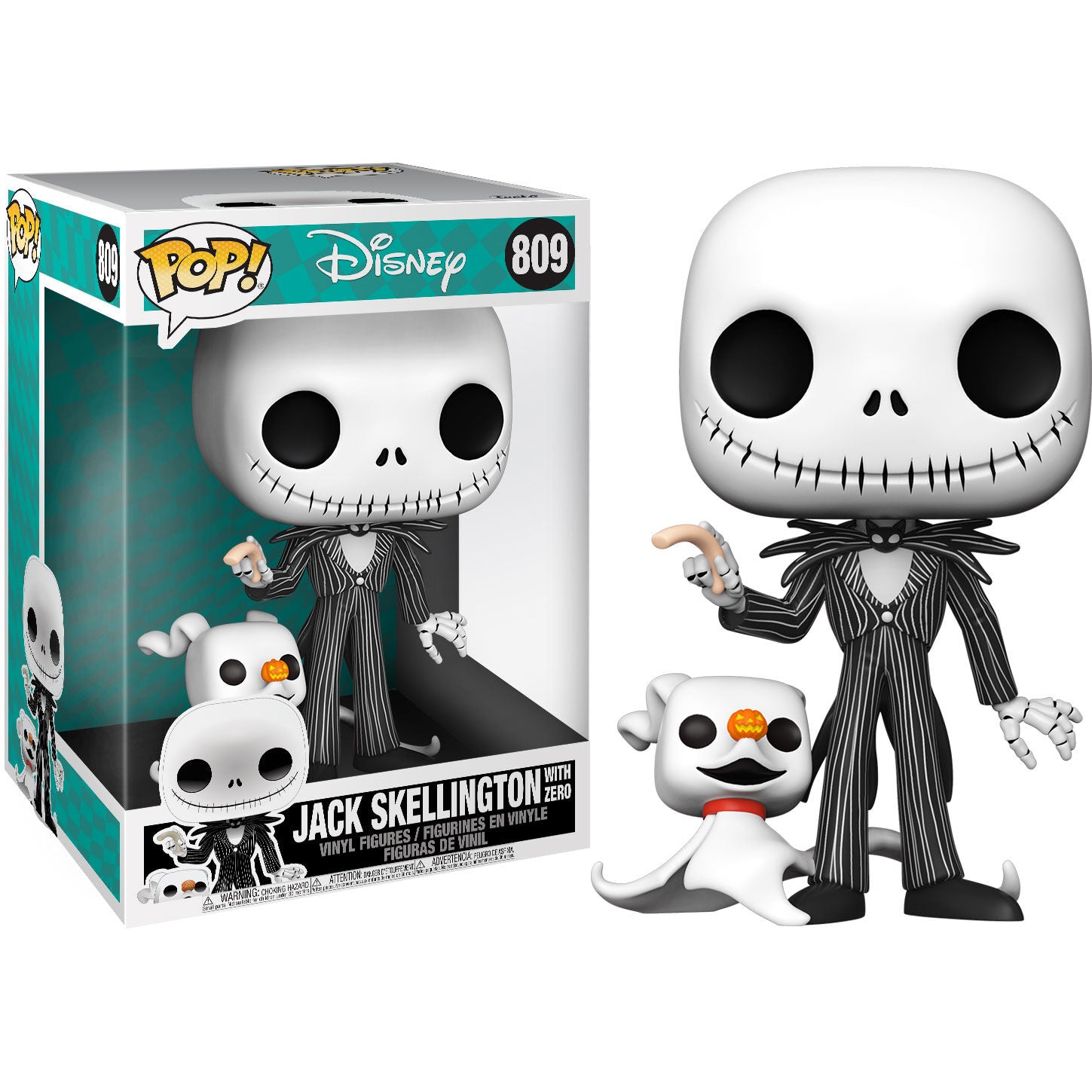 Figura POP Disney Pesadilla Antes de Navidad Jack with Zero 25cm Frikytopia