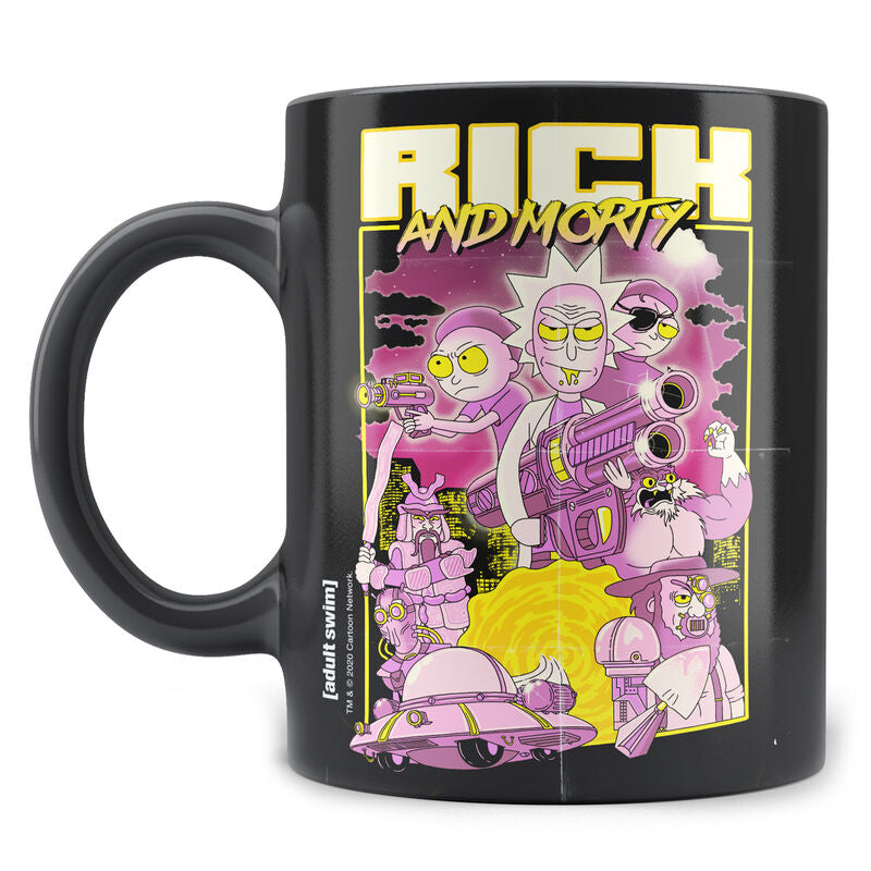 Taza Retro Poster Rick And Morty Frikytopia