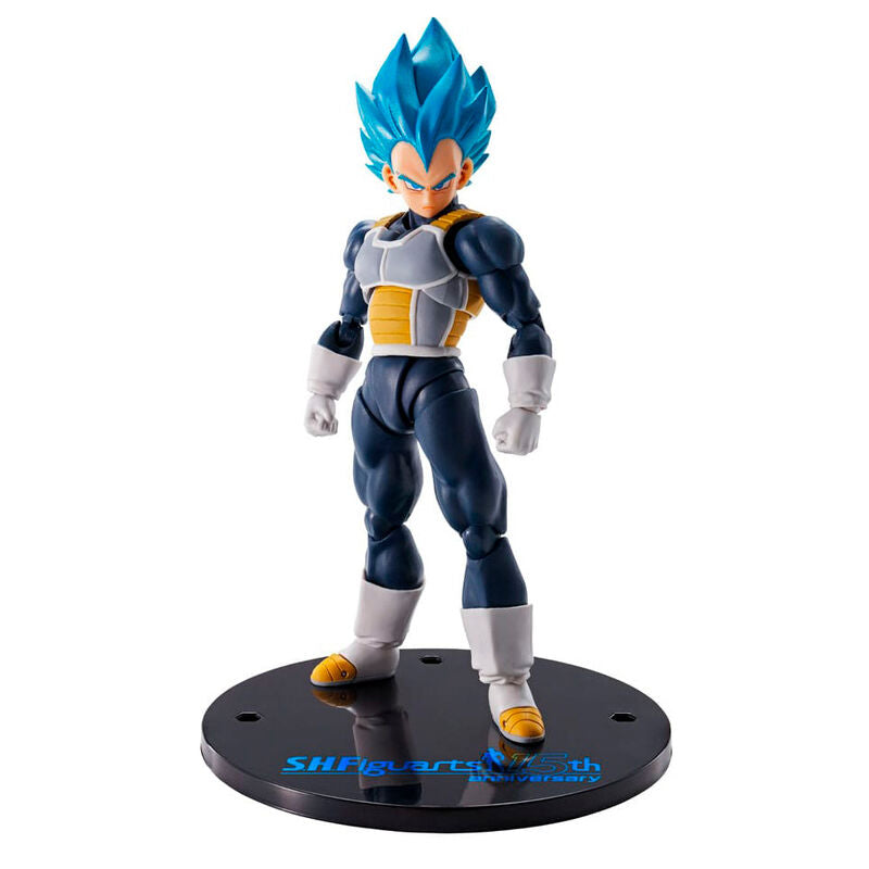 Figura SH Figuarts Vegeta Super Saiyan Blue 15Th Anniversary Dragon Ball Super 14 cm Frikytopia