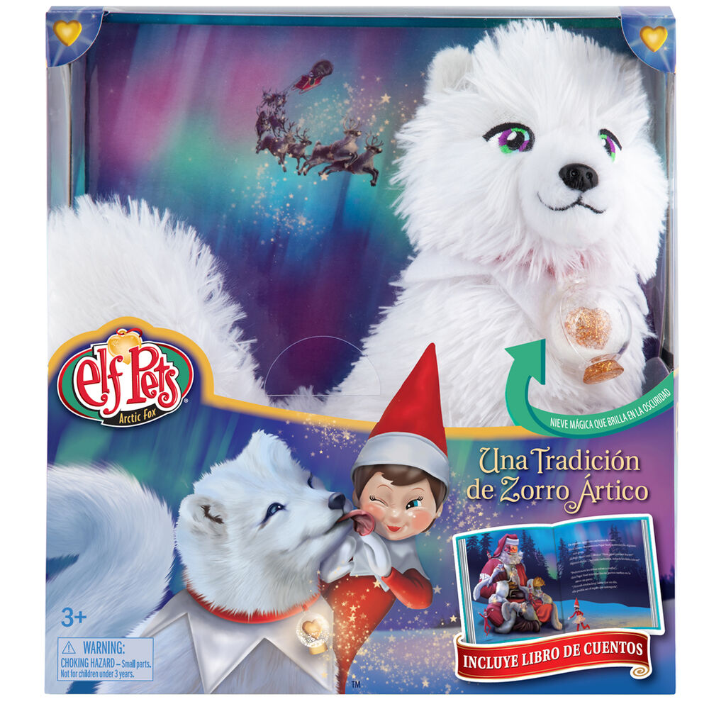 Set Conto + Peluche Raposa do Ártico Elf Pets português Frikytopia