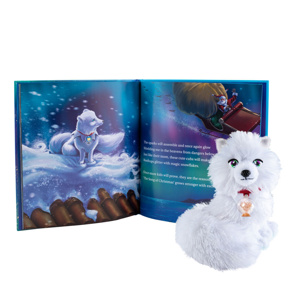 Set Cuento + Peluche Zorro Artico Elf Pets español