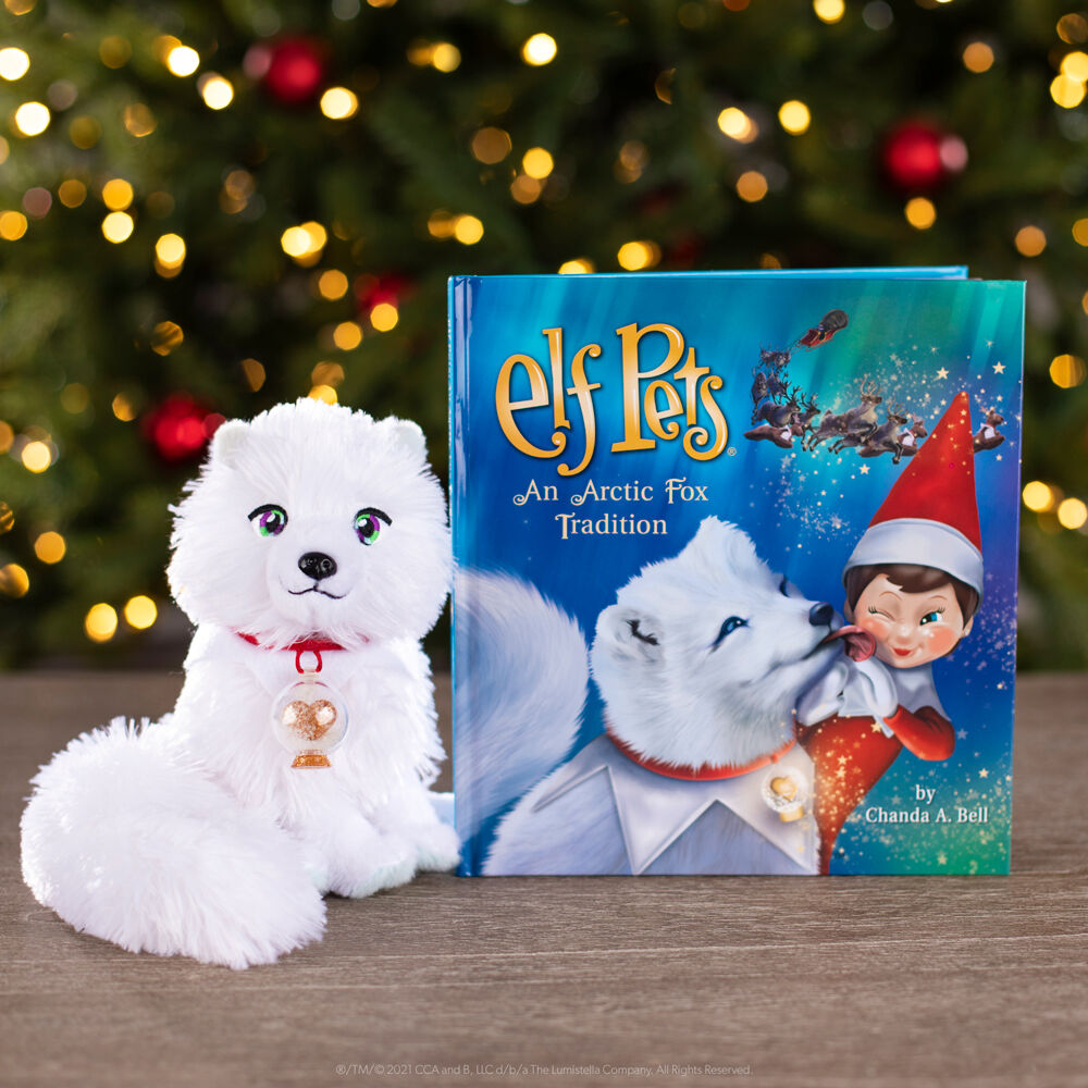 Set Cuento + Peluche Zorro Artico Elf Pets español