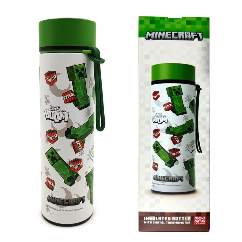Botella termo Minecraft 450ml Frikytopia