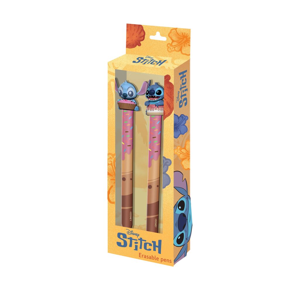 Blister 2 Canetas Apagáveis Stitch Disney Frikytopia