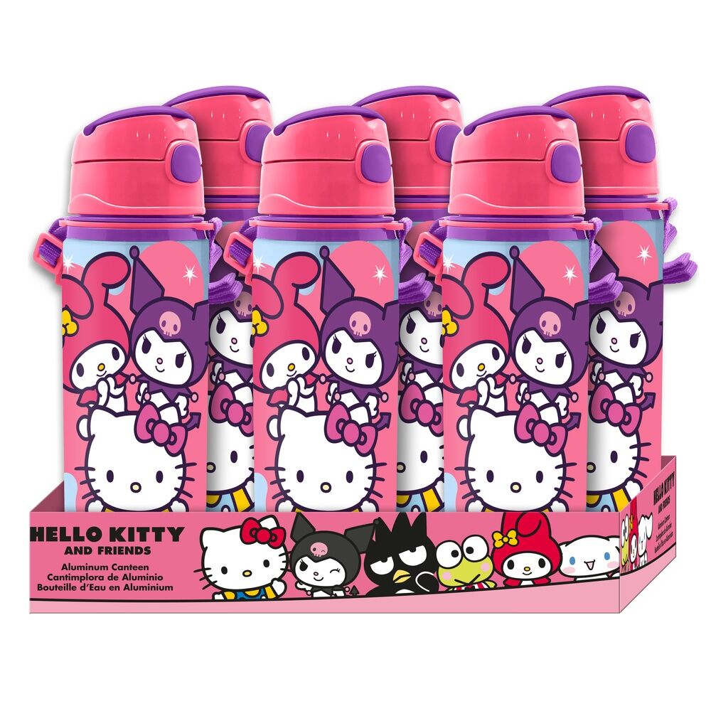 Cantimplora aluminio Hello Kitty and Friends 600ml Frikytopia