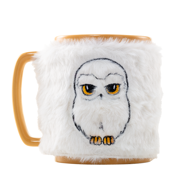 Taza funda de peluche Hedwig Harry Potter 440ml Frikytopia