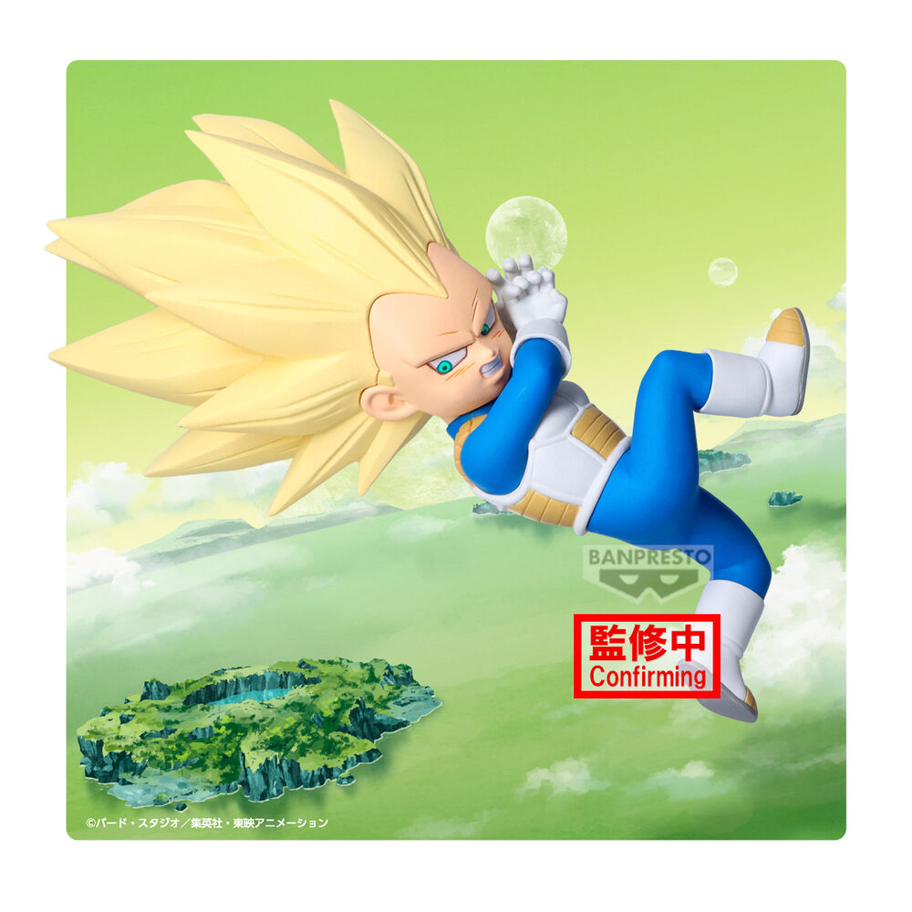 Figura Banpresto Dragon Ball Daima Super Saiyan 3 Vegeta Mini con Panel 13 cm Frikytopia