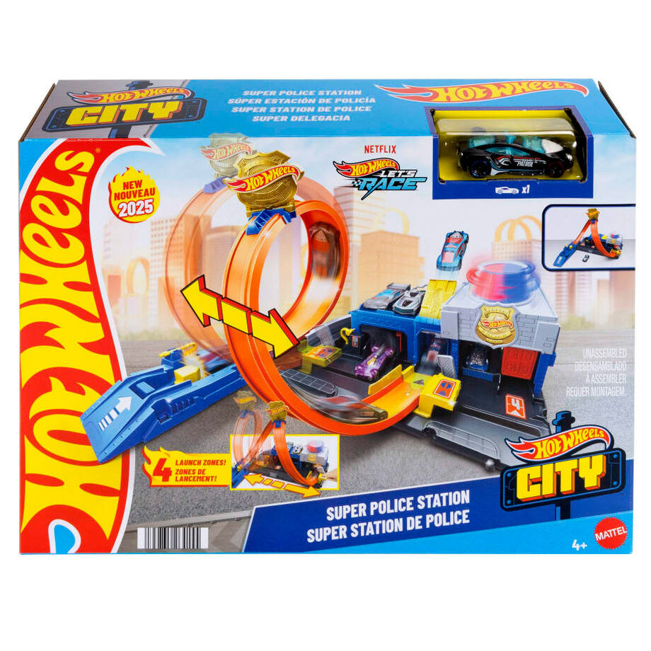 Pista Super Estacion de Policia City Hot Wheels Frikytopia