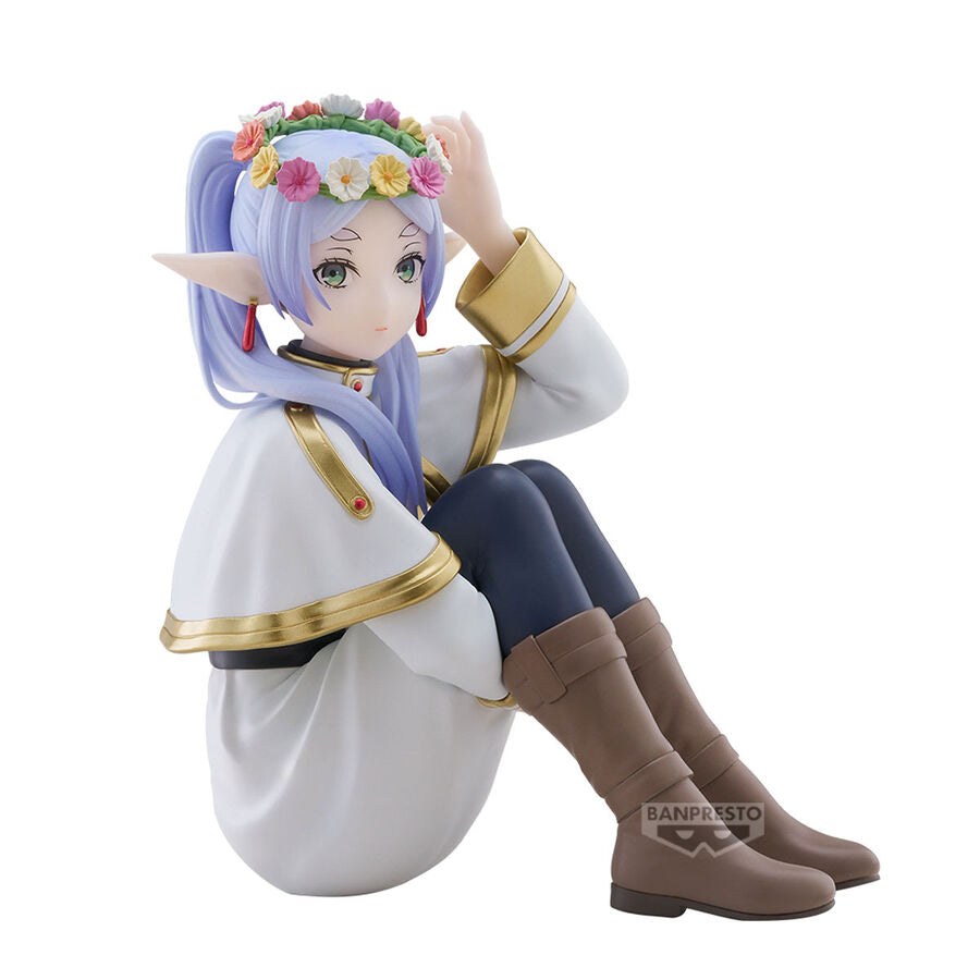 Figura Banpresto Frieren Beyond Journey's End Espresto Frieren con Corona de Flores 13 cm