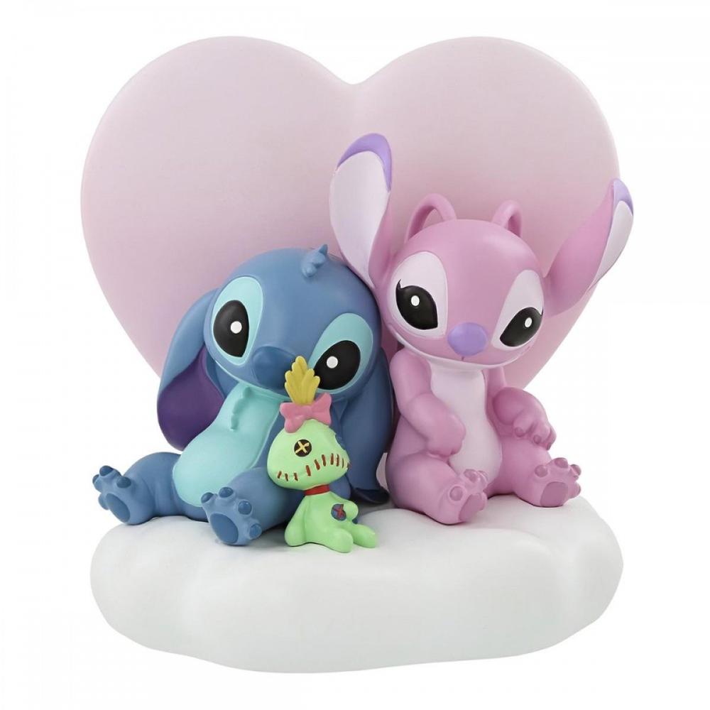 Figura iluminada enesco disney stitch y angel Frikytopia