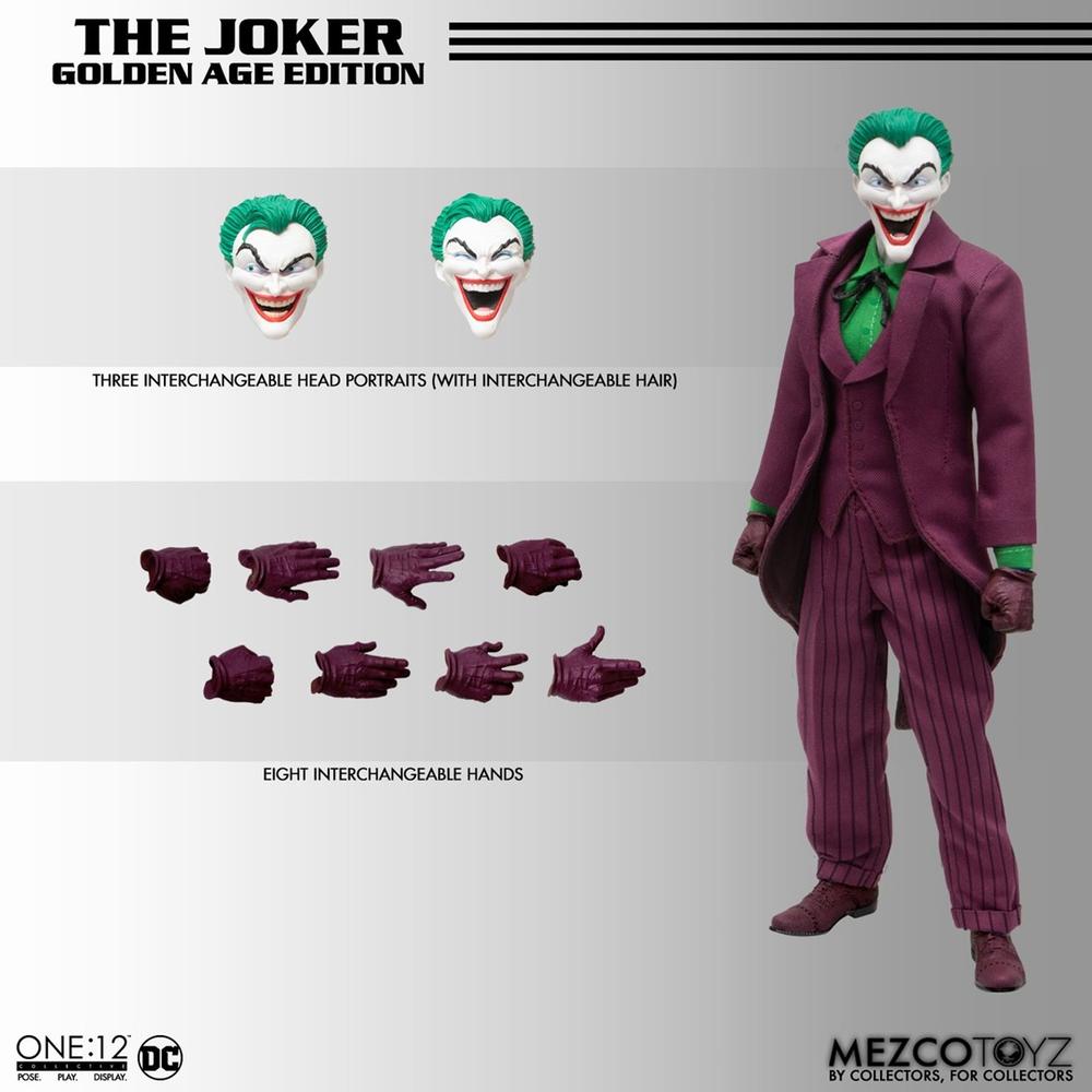Figura Mezco Toyz Dc Universe One:12 Collective The Joker Golden Age Edition 17 cm