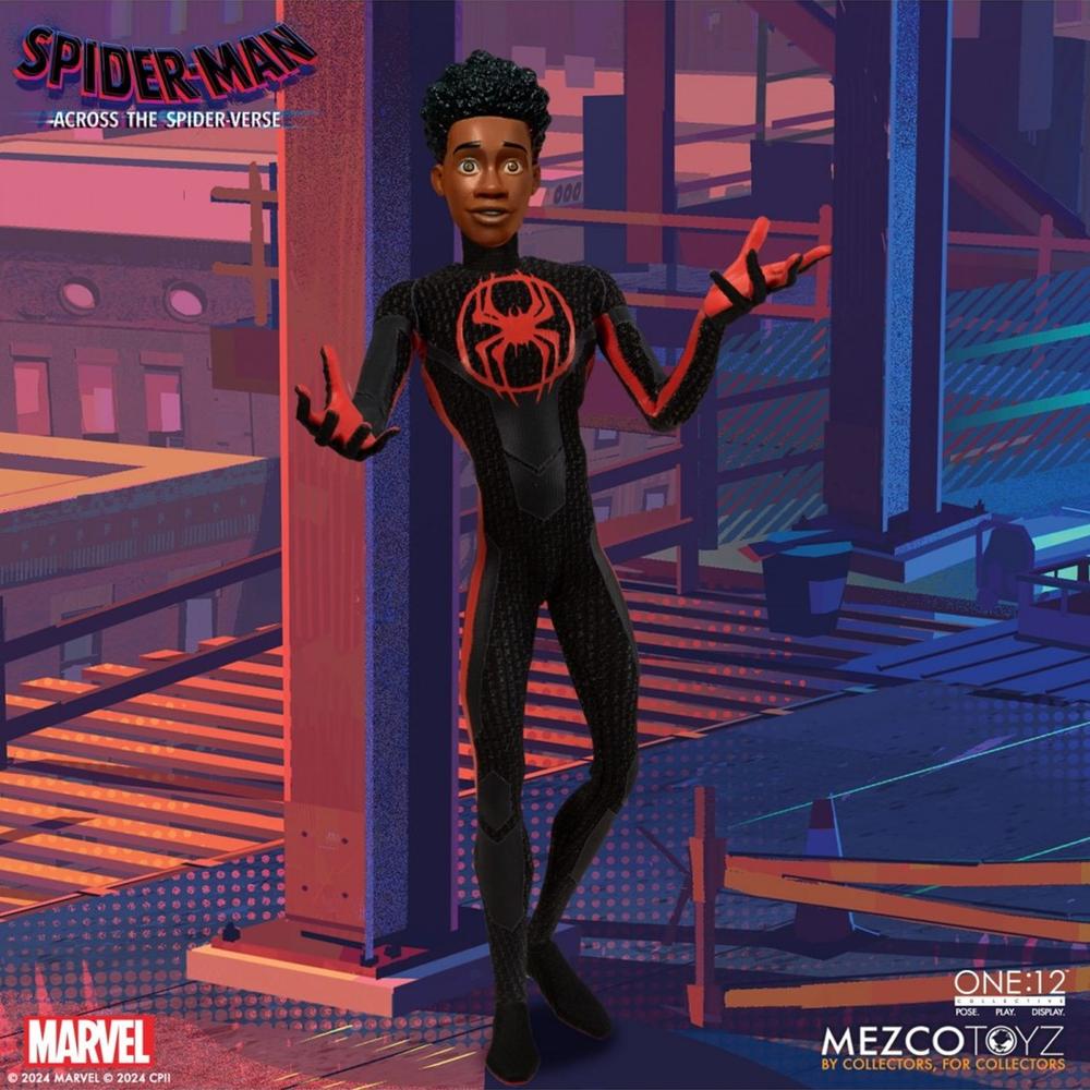 Figura Mezco Toyz Spider - Man Across The Spider - Verse Spider - Man Miles Morales 17 cm