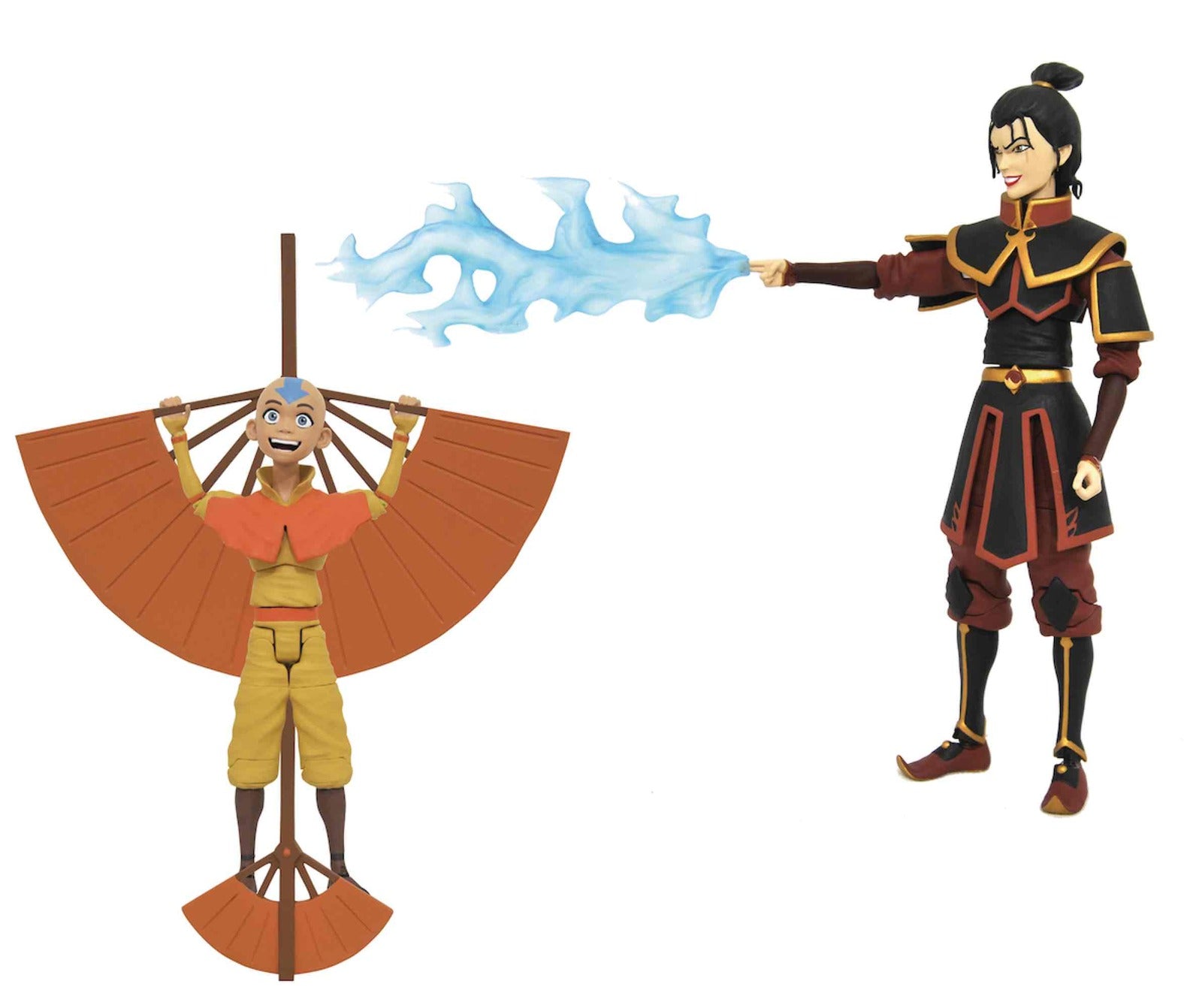 Surtido figuras diamond collection avatar the last airbender aang & azula 6 unidades action figures series 2 18 cm Frikytopia